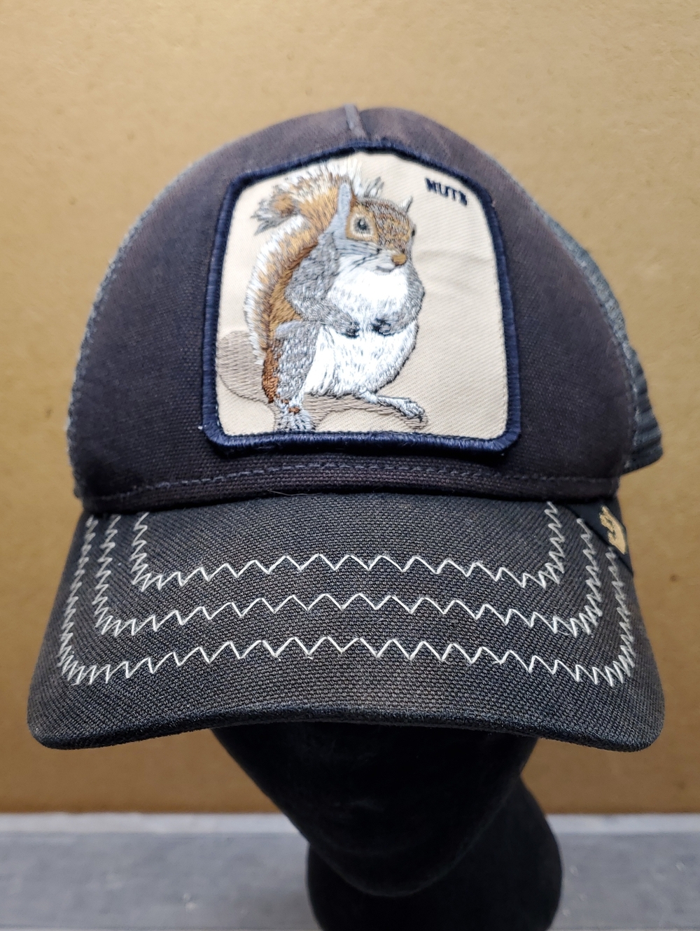 Goorin Bros. Squirrel Nuts The Farm Black Trucker Hat Size One Size Fits Most